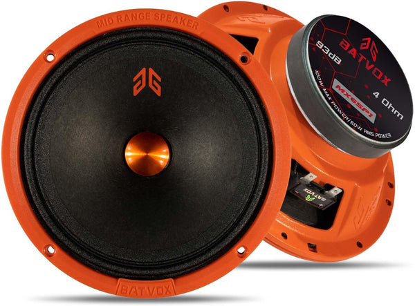 MX65P1 Loudspeaker 6.5 Inch Midrange 200 Watts 4 Ohms, Premium Quality Audio Door Speakers for Car or Truck