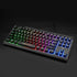 Rii Gaming Keyboard, 87-Keys RGB Backlit Compact Keyboard, Silent USB Wired for Laptop PC Windows Mac