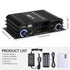 Facmogu S-288 4 CH Bluetooth 5.0 Home Audio Amplifier, RMS 45Wx4, Max 600W, USB, SD, FM, with Remote Control