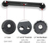 8"/20cm Dual Speedlite Camera Mount Tripod Bracket Flash Extension Bar for LED Video Light and DSLR Flash Light