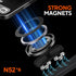 HOYXUN 360 17-12 Gym Magnetic Phone Holder with Magnet Base Attach to Metal Surface, Rotatable Gym Phone Holder Magnet
