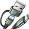 AINOPE 6FT USB C to USB C Cable, 3.1A, Nylon Braided, Compatible with iPad Pro, MacBook, Samsung Galaxy S22, Pixel.
