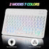 Ultra-Slim Bluetooth Keyboard and Mouse, Portable Mini Wireless Keyboard Rechargeable with 7-Color Backlit for iPad,