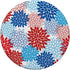 Floral Flower Dahlia Red White Blue America PopSockets Standard PopGrip