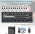 LZSIG Headphone Amplifier 6 Channel Metal Stereo Audio Amplifier, Mini Earphone Splitter with Power Adapter, TRS