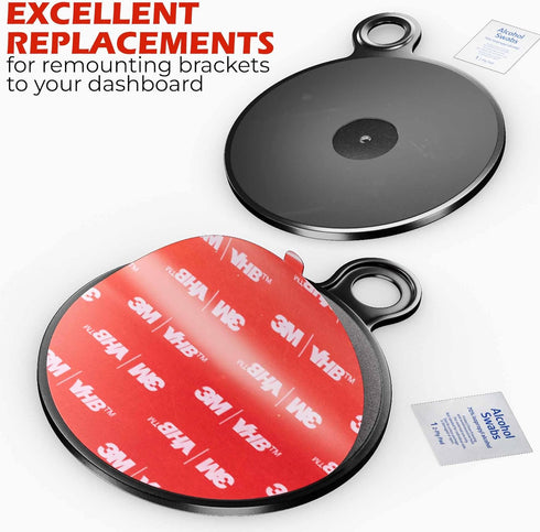 Dashboard Pad Mounting Disk for Suction Cup Mount, 3M Sticky Pad for Car Phone Holder, Ultra Sticky Adhesive Disc