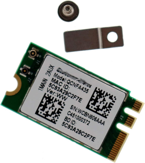 QCNFA435 QCA9377 802.11ac 433Mbps M.2 NGFF WiFi Adapter, Wireless WLAN Card with Bluetooth 4.1 for Dell