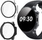 Lamshaw Hard PC Case for OnePlus Watch 2 with Screen Protector, Compatible Smartwatch Case (2 Pack-Black+Clear)