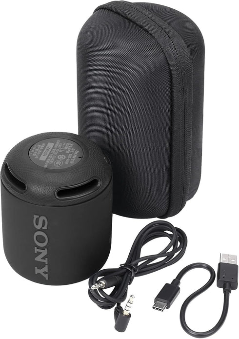 Khanka Hard Travel Case for Sony SRS-XB13 Extra Bass Portable Waterproof Bluetooth Speaker (Black)