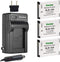 Kastar Battery (X3) & Travel Charger Kit for Samsung SLB-10A, EA-SLB10A and Samsung EX2F HZ15W Digital Cameras
