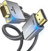 HDMI to VGA Cable Adapter 3.3FT, Gold-Plated Plugs, 1080P Aluminum HDMI to VGA Display Braided Cord