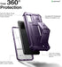 Dexnor Heavy Duty Case for Samsung Galaxy S20 5G, Built-in Screen Protector and Kickstand, Shockproof Protective Cover,