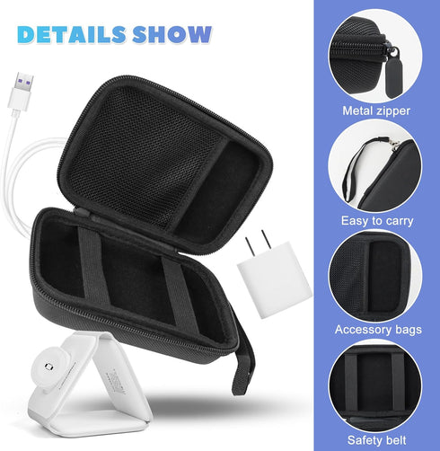 Case for UCOMX Nano/Apple MagSafe Duo, 3 in 1 Wireless Foldable Magnetic Charger, Box Only (Black)