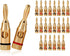 24K Gold Plated Speaker Banana Plugs 12 Pairs/24 pcs Open Screw Type for Speaker Wire, Home Theater, Wall Plates