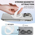 STEZHOU 12 Magnetic Silicone Ring Grip Phone Holder, Loop Grip, Compatible with Magsafe for iPhone Series (White