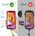 OUTXE Phone Lanyard, 4 Pads, Adjustable Neck Strap, Wrist Strap, Nylon Lanyard Compatible with All Smartphones