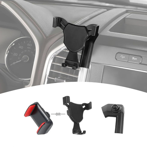 for F150 Dash Phone Mount Holder, Dashboard 360° Mobile Cell Phone Holder for Frod F150 2015 2016 2017 2018 2019 2020 Black