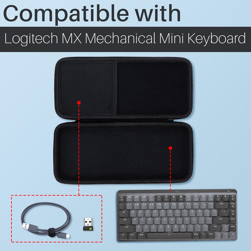 Hard Case for Logitech MX Mechanical Mini Wireless Illuminated Keyboard