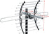 cekay 8K, 4K, 1080P UHD-8905) Outdoor HDTV Antenna Supports HD for Smart and Older TVs, VHF UHF, Weather-Resistant