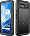 Hllhunkhe Waterproof Case for Google Pixel 8A with Built-in Screen Protector - Rugged Shockproof Protective Cover, Black
