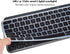 Silicone Keyboard Cover Skin for Logitech MX Keys/Craft Advanced Wireless Keyboard, Ultra Thin Protector Skin - Black