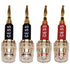 CESS-220 Pin Banana Plug to 4mm Female Banana Jack, 4 Pack, Braided-Type