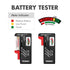 Tenergy Battery Organizer Storage Case with Tester, Holds 60 Batteries AA AAA C D 9V (Batteries Not Included)