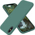 OTOFLY Compatible with iPhone X Case - Ultra Slim Fit Liquid Silicone Case with Full Body Protection, 5.8 inch (Pine