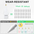 BOBEN 5 Pack 2nd 1st Clear Pencil Tips for Apple Pencil Generation and Generation Fine Point Metal Tip, Wear-Resistant