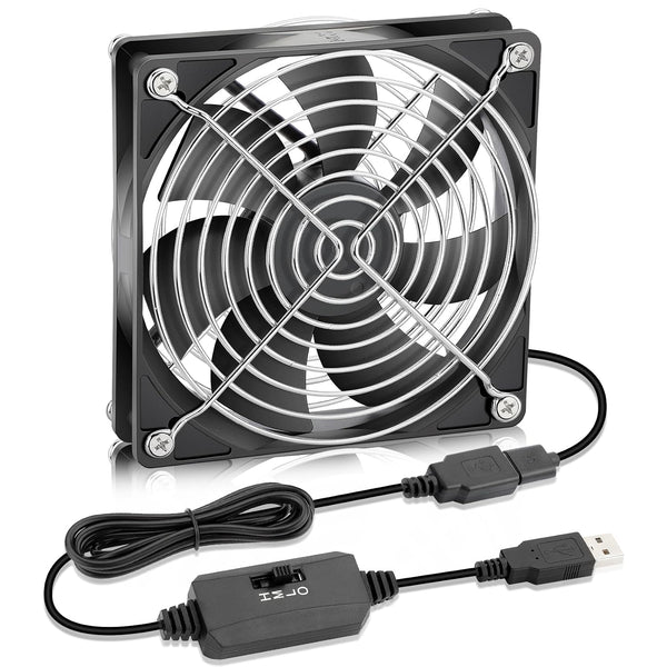 120mm x 25mm DC 5V Brushless USB PC Case DVR CPU Cooling