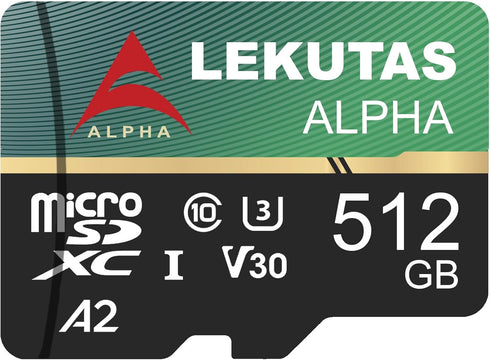 lekutas 512GB Micro SD Card, microSDXC UHS-I Flash Memory Card TF Card, High