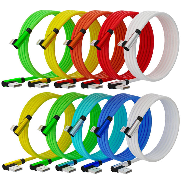 Ironte iPhone Charger 6ft 5Pack, Apple MFi Certified Lightning Cable, Fast Charging Braided Cord Compatible with iPhone