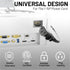 Vockjour 3 6ft 10 125 18AWG, 5-15P C13, Prong AC Power Cord Cable Amps Volts NEMA to Black PC Power Cable for TV