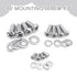 Quacc 24 M4 M6 M8 Universal TV Mounting Hardware Kit PCS Stainless Steel Screws Washers for VESA Wall Mount TV