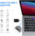 USB A to USB C, Type C Female to USB Male, Type C Male to Type C Female, Compatible with Samsung Galaxy, Laptop (5