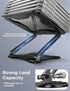 LOXP 10-15.6" Adjustable Laptop Stand for Desk, Metal Foldable Laptop Riser, Portable Ventilated Cooling Lectern