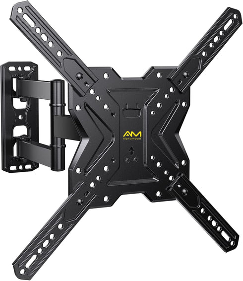 TV Wall Mount for 26-60 inch Flat/Curved TVs up to 77lbs, Full Motion Bracket with Articulating Arm Swivel