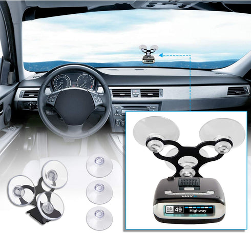Radar Detector Suction Cup Mount Holder for Escort MAX, Max 2, MAX360 (Not for MAX360C Cradle)