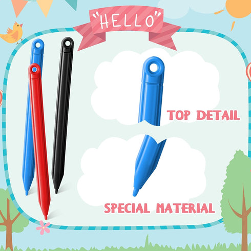 28 Pcs Replacement Stylus Drawing Pen and Lanyard Set for Tablet Writing, Kids Drawing Board, Doodle Pad, 4.7 Inch