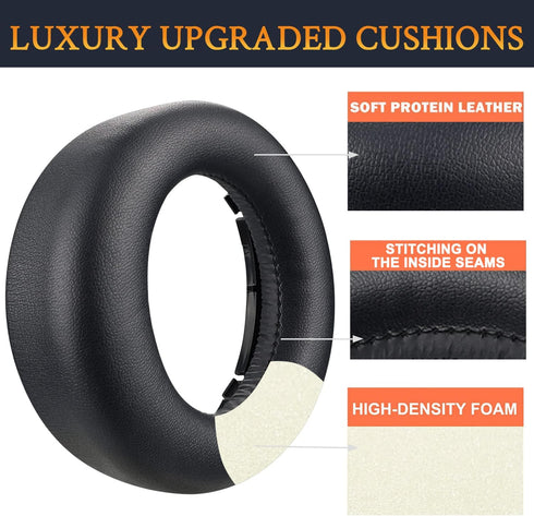 SOULWIT Earpads Cushions Replacement for Sony Playstation 5 Pulse PS5 3D Wireless Headset, Ear Pads with Noise