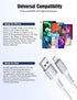 iPhone Charger Cable 2FT, 3Pack USB A to Lightning Braided Short Cable for Fast Charging Compatible with iPhone