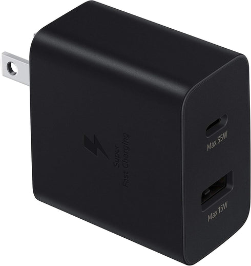 Samsung 35W Dual Port Wall Charger USB C Adapter, Super Fast Charging Block