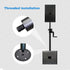 Speaker Mount Adapter with M20 Threading - 4.13"x1", Metal Speaker Stand Top Hat, 105X25mm (2 Packs Black)