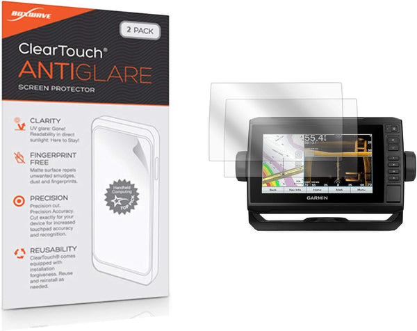 BoxWave Screen Protector for Garmin echoMAP UHD 73sv - ClearTouch Anti-Glare (2-Pack), Anti-Fingerprint Matte Film Skin