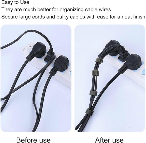 goodstumbler Toolbox 100Pcs Reusable Cable Ties Adjustable Fastening Wire Cord Organizer Ties for Beauty Salon