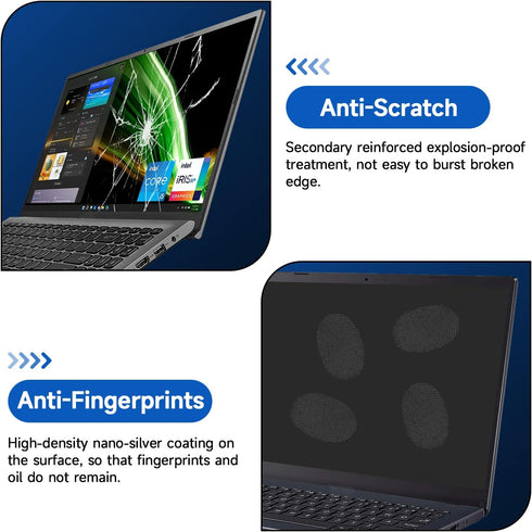 2 Pack 15.6 inch (1920x1080P) 15.6 16:9 Laptop Blue Light Screen Protector, Eye Protection Anti-Scratch and Anti-Glare