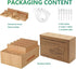 Bamboo Charging Stations for Multi Devices, Wood Desktop Docking Station Charger Organizer for Cell Phones, Tablets,