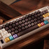 Mintcaps PBT Japanese Brown Keycap Set - 129 Keys Cherry Profile Cute Keycaps Custom Dye-Sublimation for Mechanical