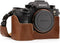 MegaGear Genuine Leather Half Case for Sony Alpha A7 III, A7R III, A9