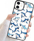 Blue Shark Art Animal Design Case for iPhone 15, Soft TPU Hard Back, Shockproof